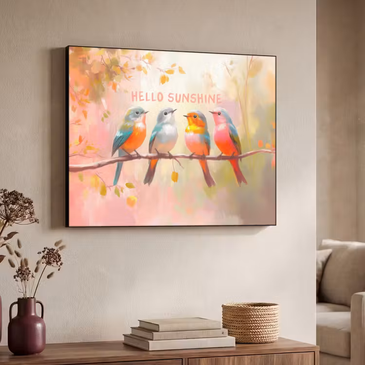 Art Frame - Vogels - Tak - Quote - Roze — 4