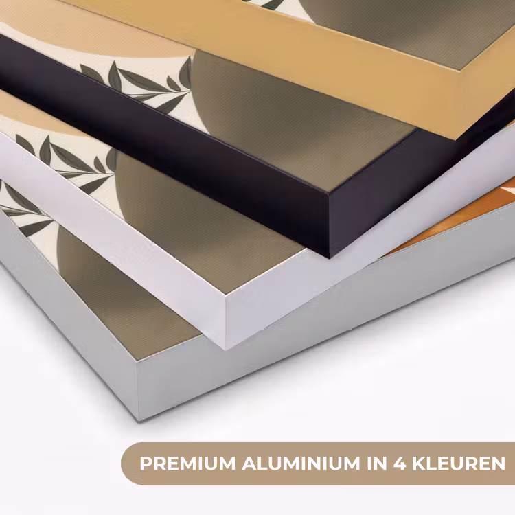 Art Frame - Vormen - Rond - Bladeren - Beige — 5