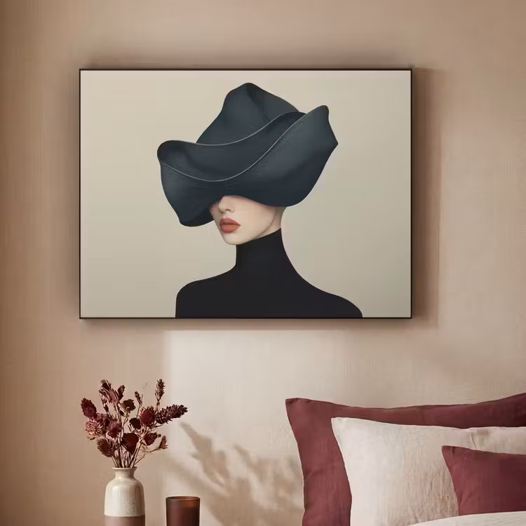 Art Frame - Vrouw - Groen - Hoed — 2