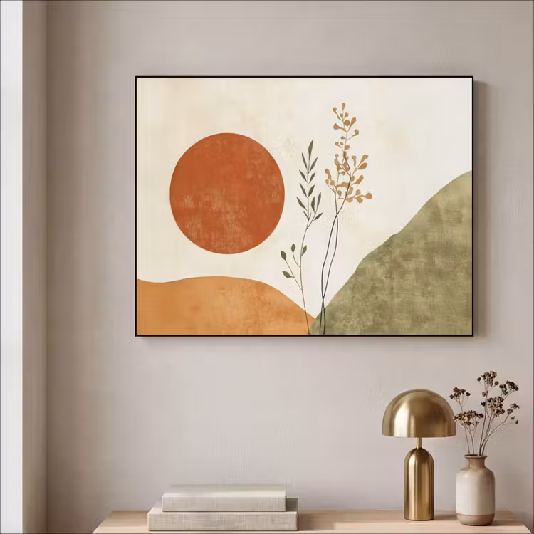 Art Frame - Zon - Abstract - Takken - Oranje — 3