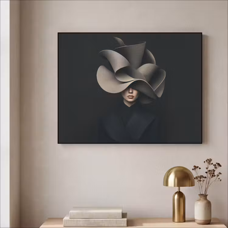 Art Frame - Zwarte - Hoed - Vrouw — 3
