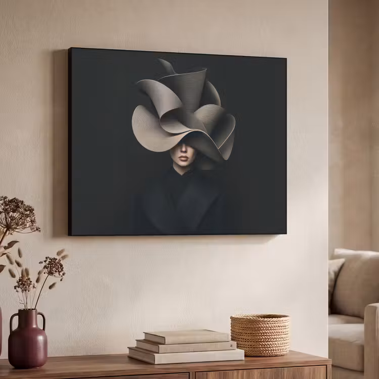 Art Frame - Zwarte - Hoed - Vrouw — 4
