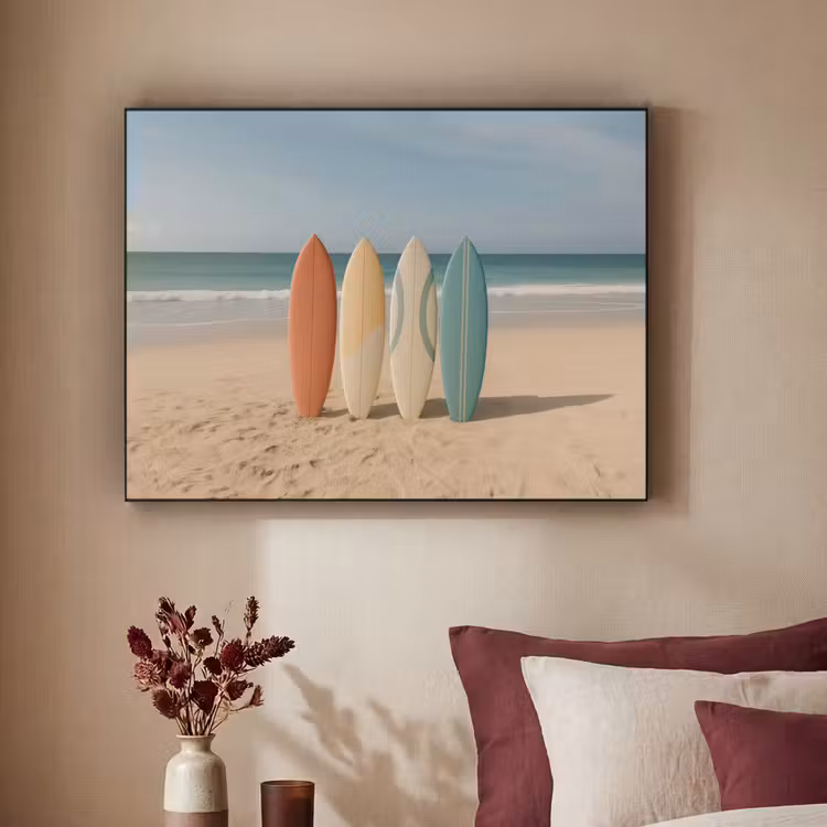 Art Frame - Strand - Surfbord - Pastel — 2