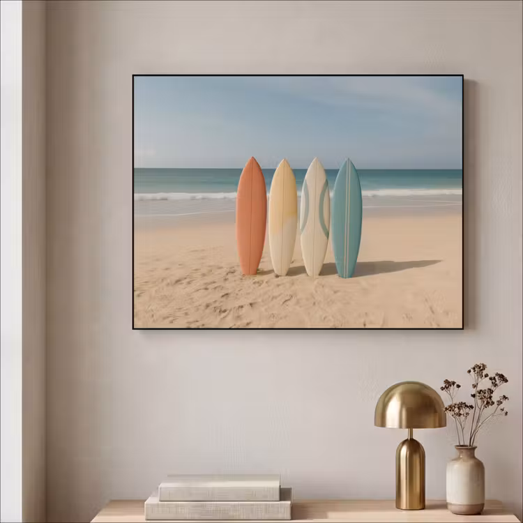 Art Frame - Strand - Surfbord - Pastel — 3