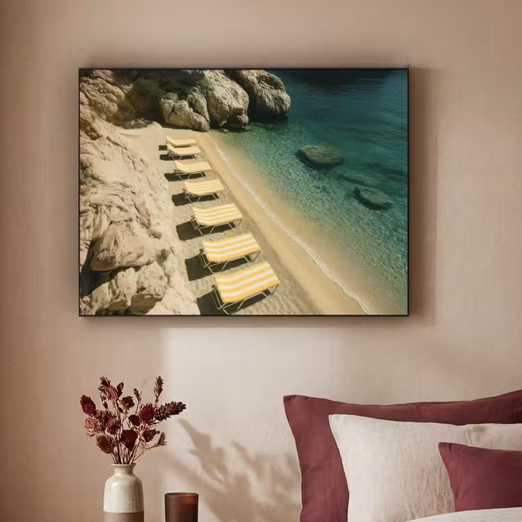 Art Frame - Strandbedden - Zee - Stenen - Baai — 2