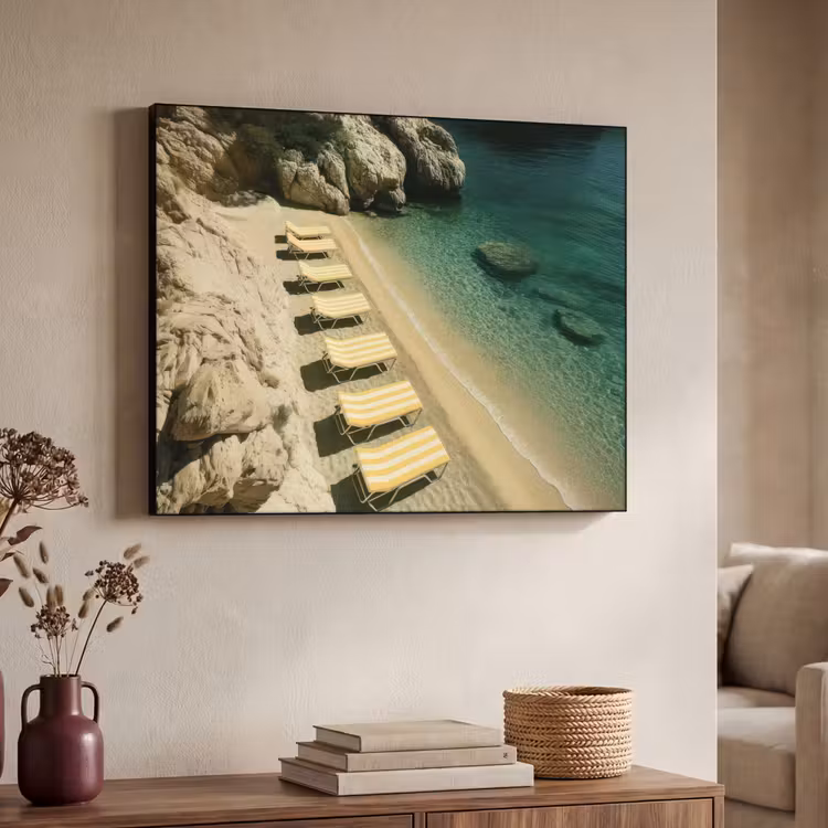 Art Frame - Strandbedden - Zee - Stenen - Baai — 4