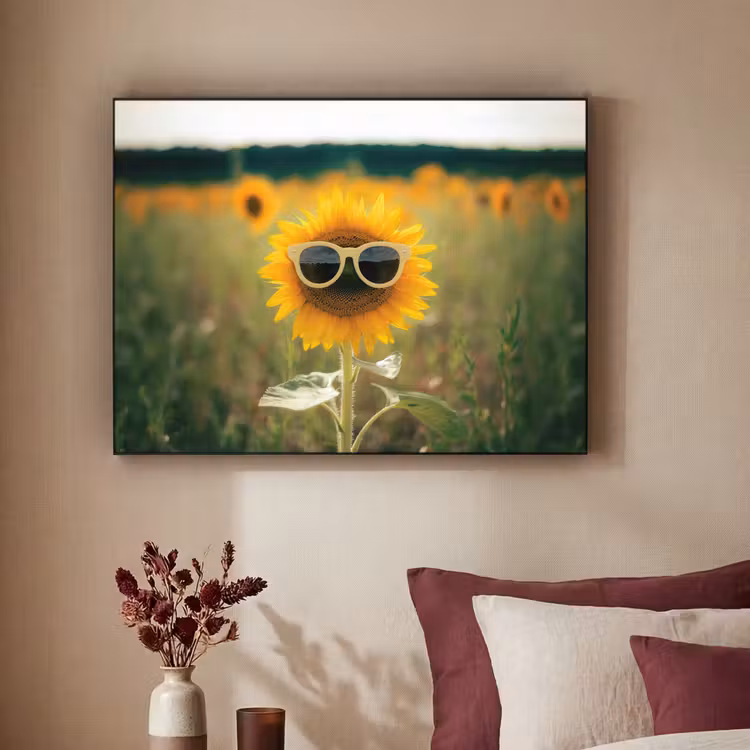 Art Frame - Zonnebloem - Veld - Zonnebril — 2