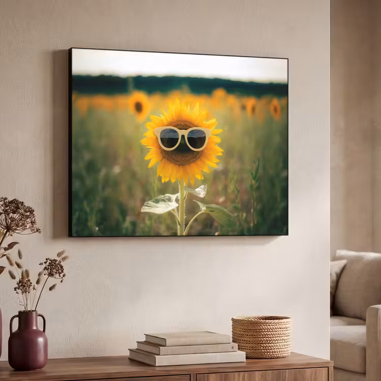 Art Frame - Zonnebloem - Veld - Zonnebril — 4