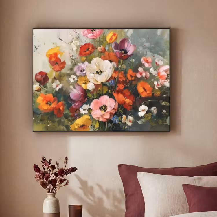 Art Frame - Vrolijk boeket - Dynamisch - Subtiele kleurspatten — 2