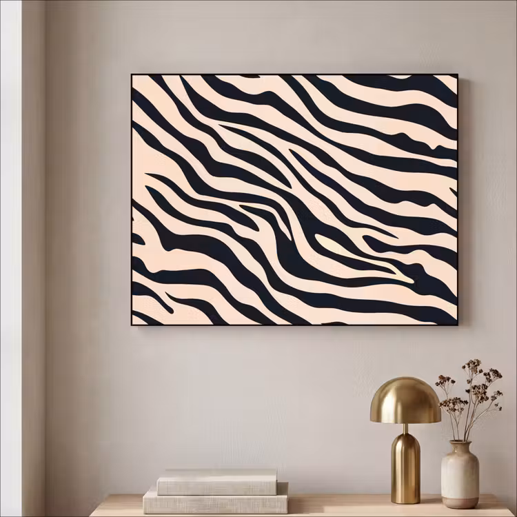 Art Frame - Zebraprint - Dynamisch - Roze — 3