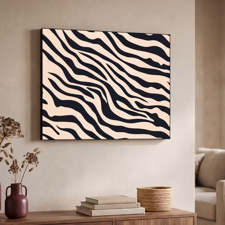Art Frame - Zebraprint - Dynamisch - Roze — 4