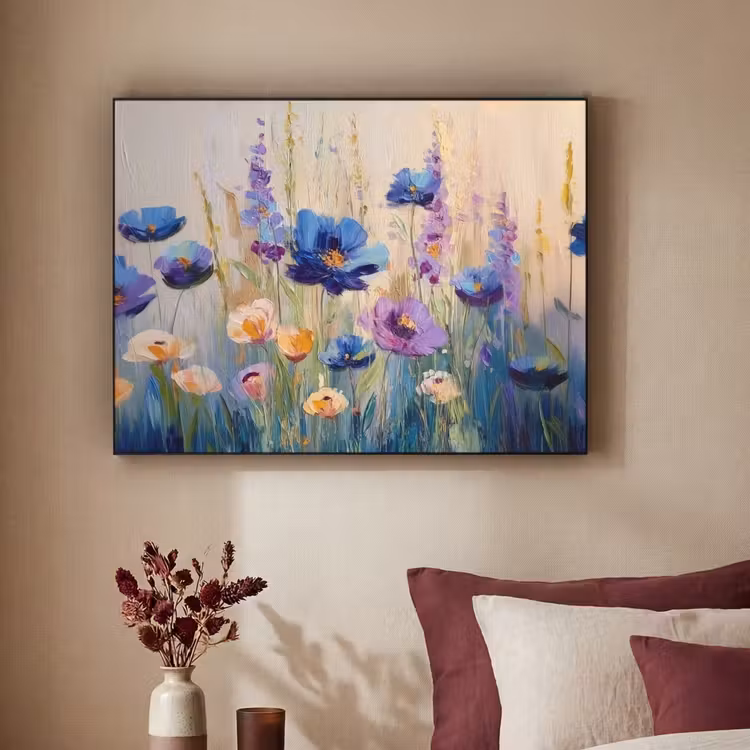 Art Frame - Zomers - Wilde bloemen - Penseelstreken — 2