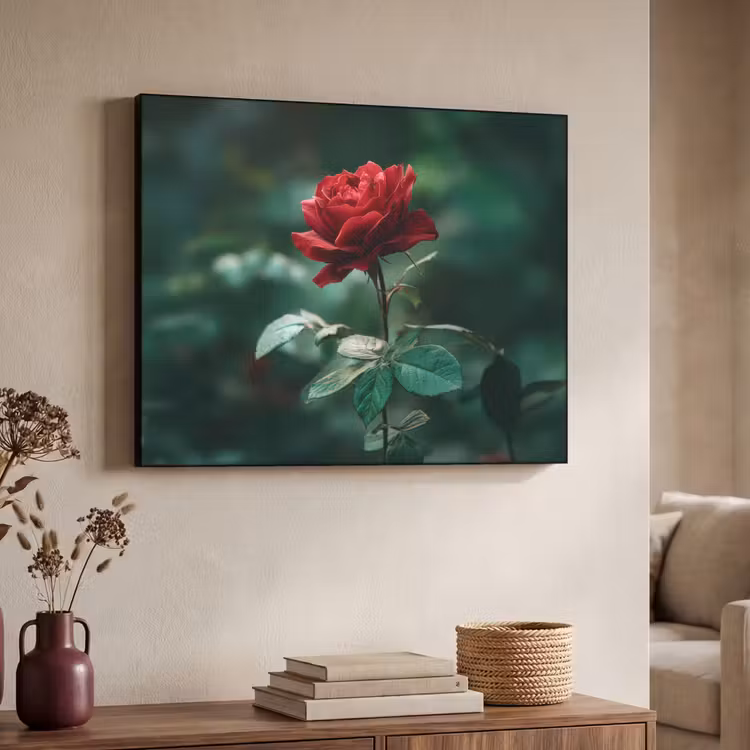 Art Frame - Roos - Bladeren - Dieprood — 4
