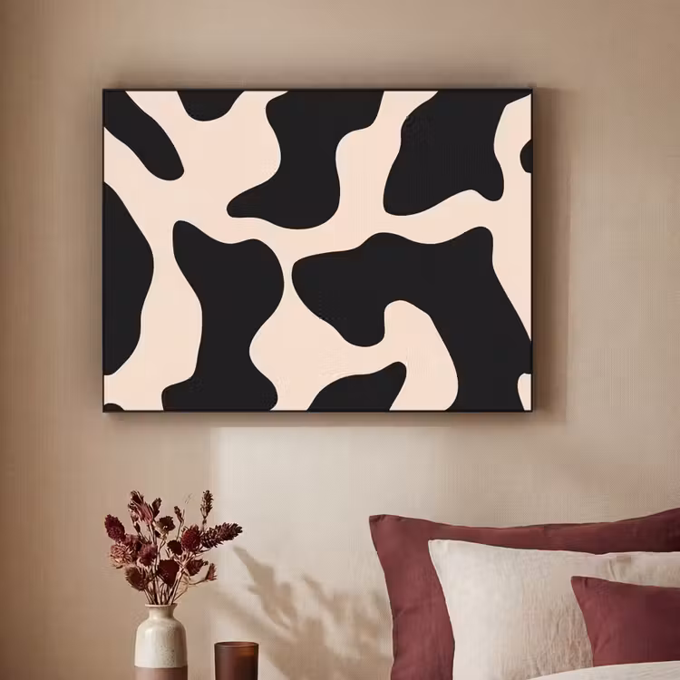 Art Frame - Vlekkenpatroon - Koe - Beige — 2