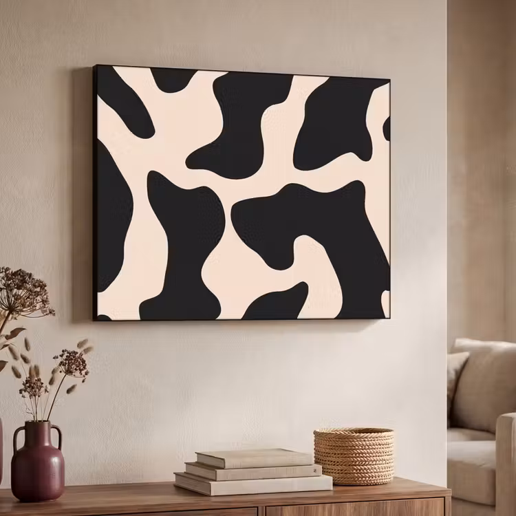 Art Frame - Vlekkenpatroon - Koe - Beige — 4