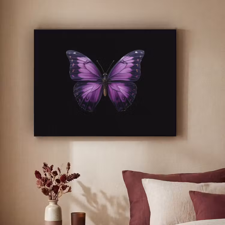 Art Frame - Vlinder - Paars - Levendig — 2