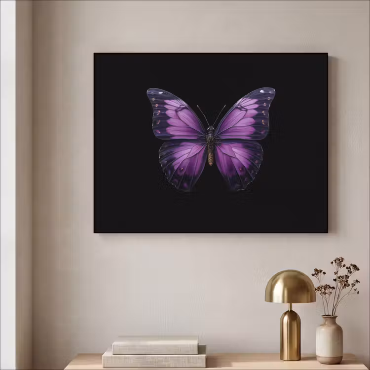 Art Frame - Vlinder - Paars - Levendig — 3