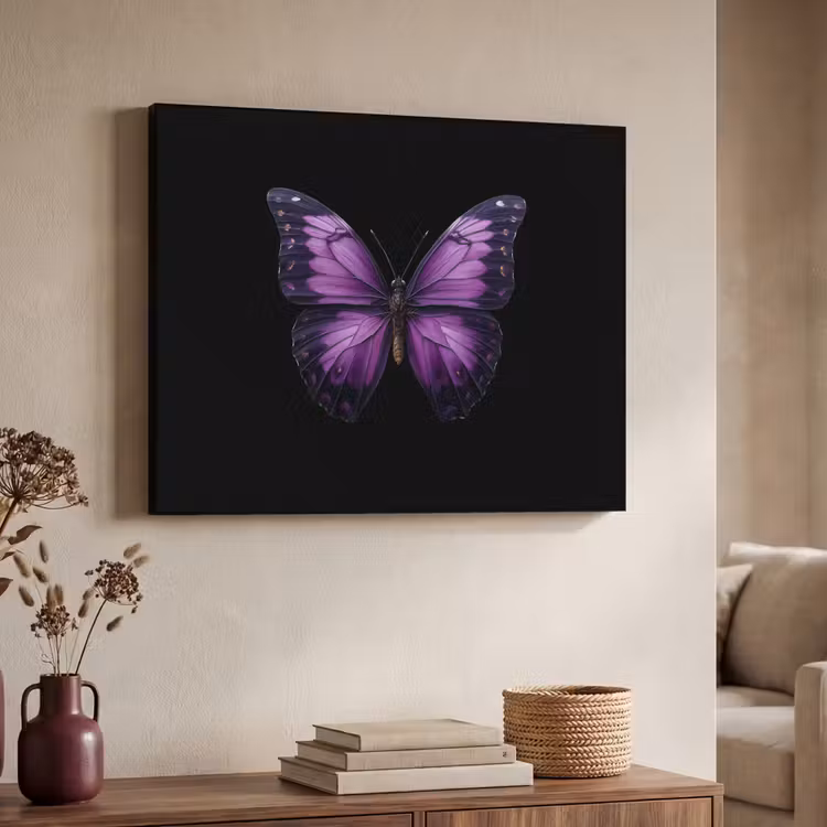 Art Frame - Vlinder - Paars - Levendig — 4