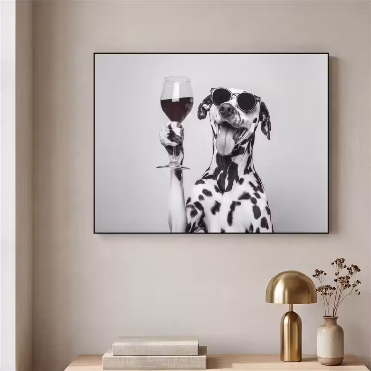 Art Frame - Zonnebril - Dalmatiër - Wijnglas - Tong — 3