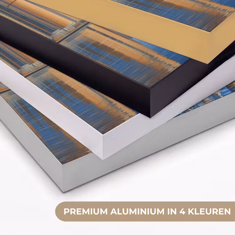 Art Frame - Skyline - Wolkenkrabbers - Water - Blauw — 5