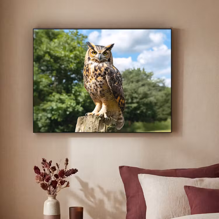 Art Frame - Uil - Boomstronk - Bos - Lucht — 2