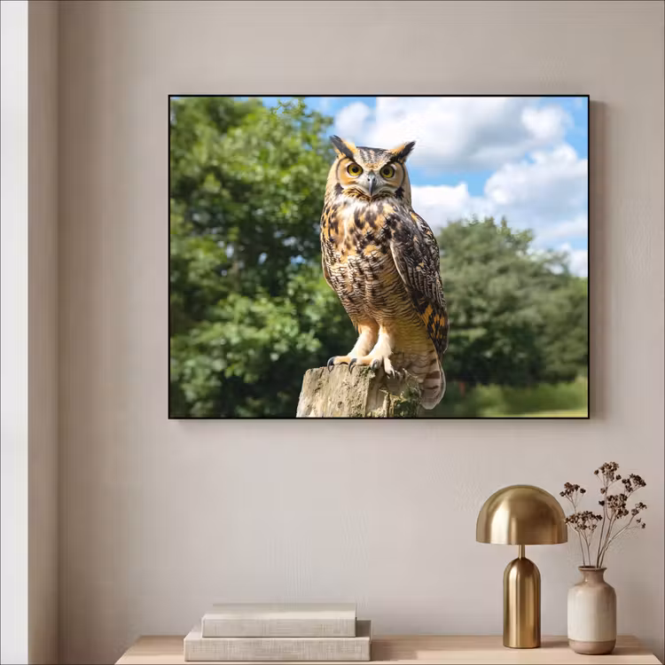 Art Frame - Uil - Boomstronk - Bos - Lucht — 3