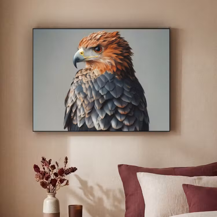 Art Frame - Vogel - Realistisch - Veren - Bruin — 2