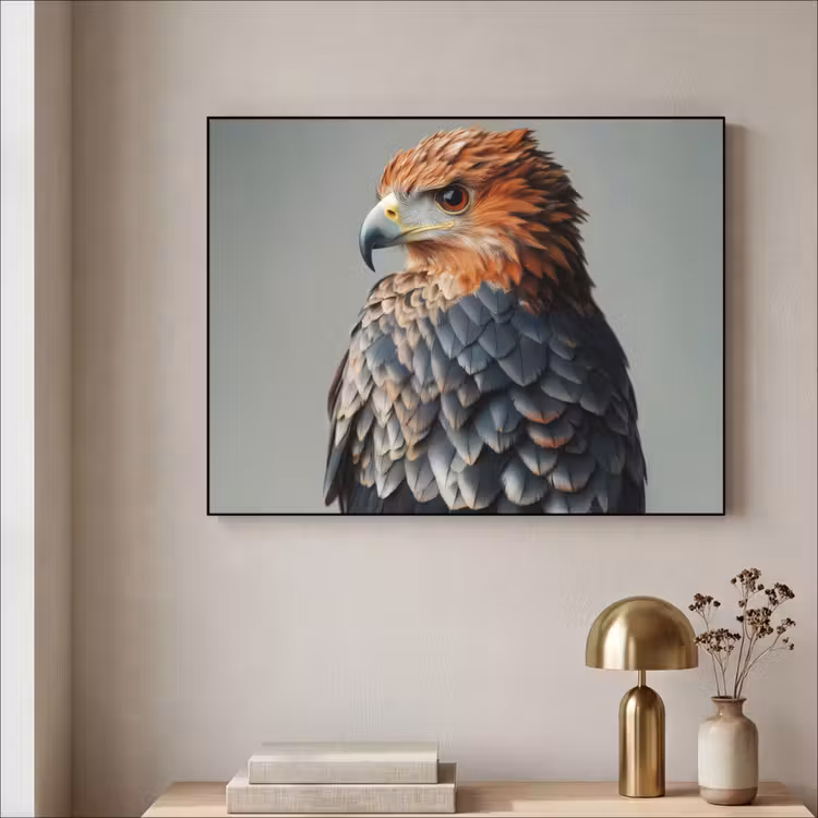 Art Frame - Vogel - Realistisch - Veren - Bruin — 3