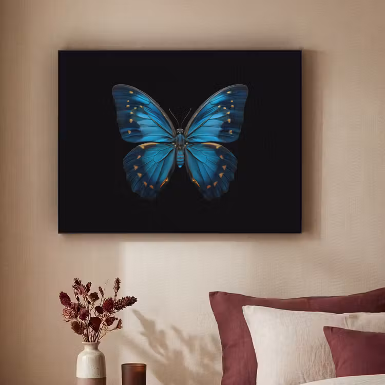 Art Frame - Vlinder - Blauw - Contrast — 2