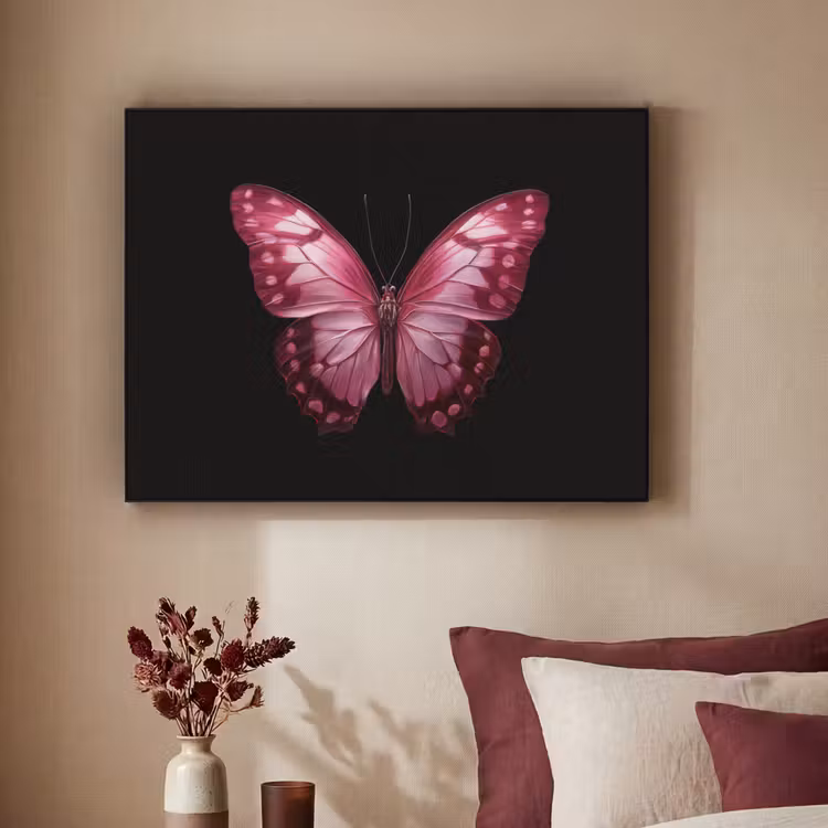 Art Frame - Vlinder - Fuchsia - Grafisch — 2