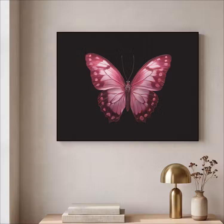 Art Frame - Vlinder - Fuchsia - Grafisch — 3