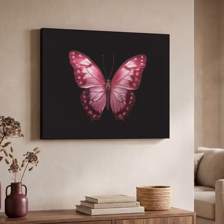 Art Frame - Vlinder - Fuchsia - Grafisch — 4