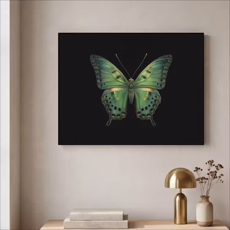 Art Frame - Vlinder - Groen - Diepte — 3