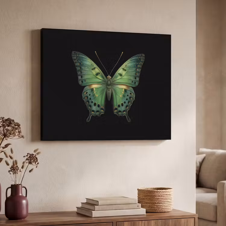 Art Frame - Vlinder - Groen - Diepte — 4