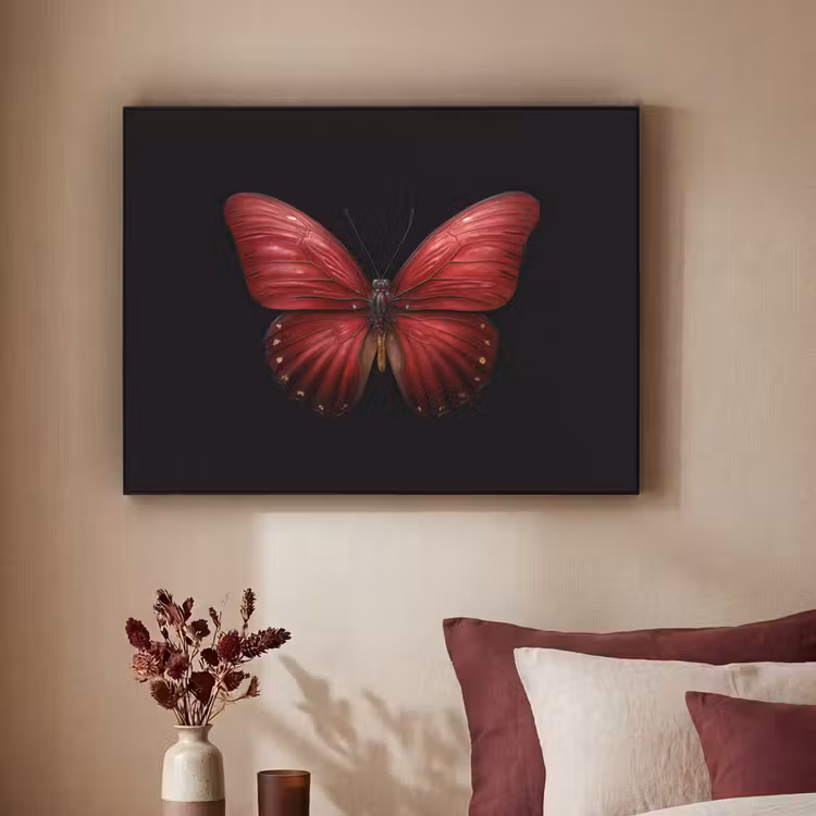 Art Frame - Vlinder - Rood - Minimalistisch — 2