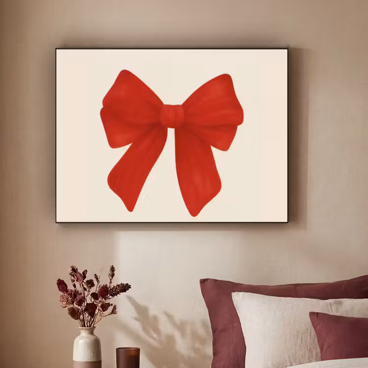 Art Frame - Strik - Symmetrisch - Rood - Lint — 2