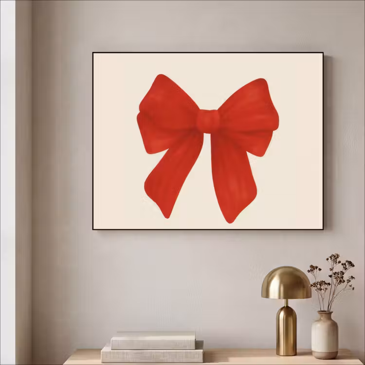 Art Frame - Strik - Symmetrisch - Rood - Lint — 3