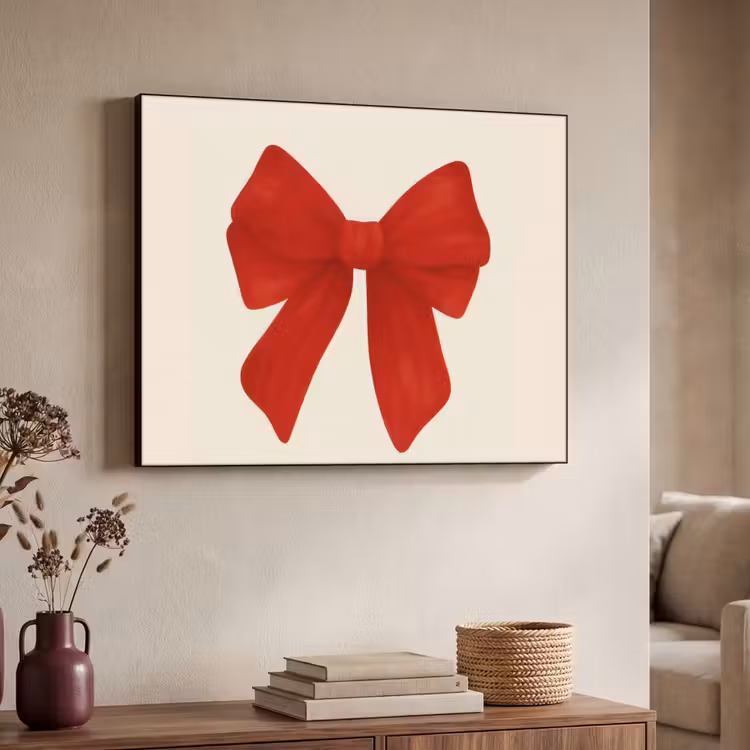 Art Frame - Strik - Symmetrisch - Rood - Lint — 4