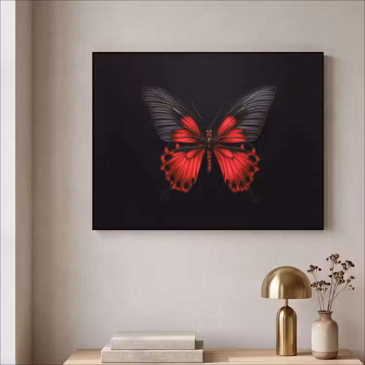 Art Frame - Vlinder - Rood - Contrast — 3