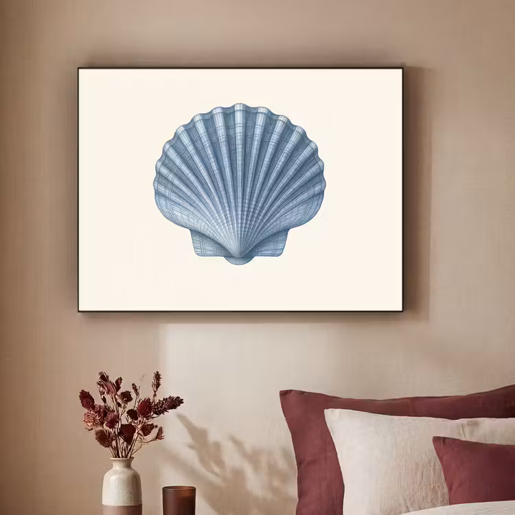 Art Frame - Ribbels - Blauw - Schelp — 2