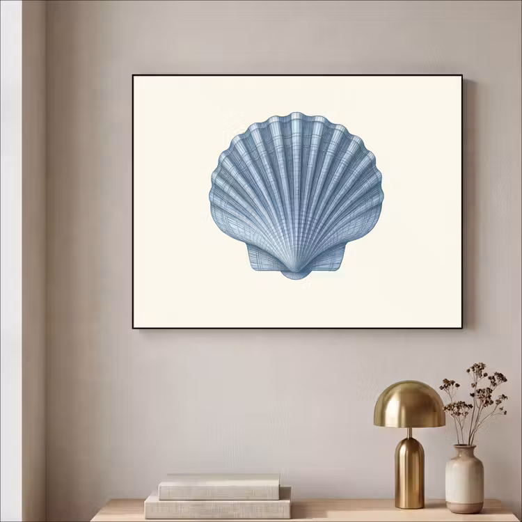 Art Frame - Ribbels - Blauw - Schelp — 3