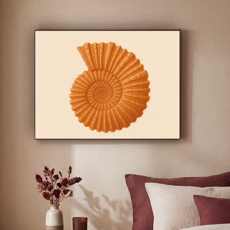 Art Frame - Schelp - Oranje - Ribbels — 2