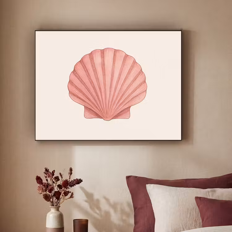 Art Frame - Schelp - Roze - Ribbels — 2