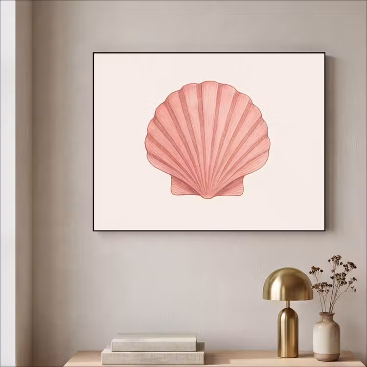 Art Frame - Schelp - Roze - Ribbels — 3