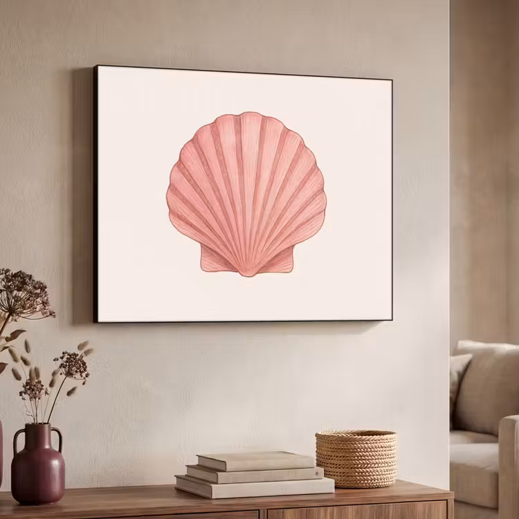 Art Frame - Schelp - Roze - Ribbels — 4