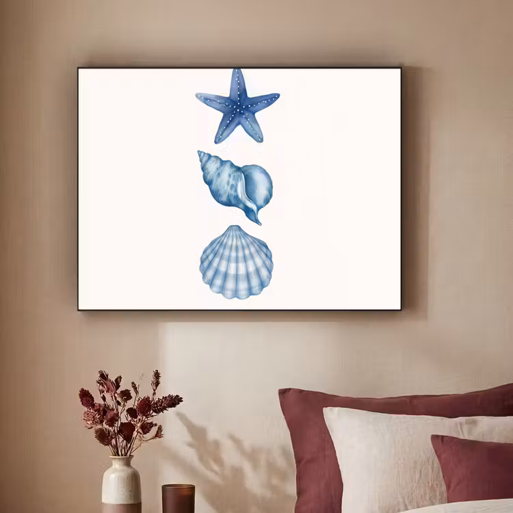 Art Frame - Zeester - Schelpen - Blauw — 2