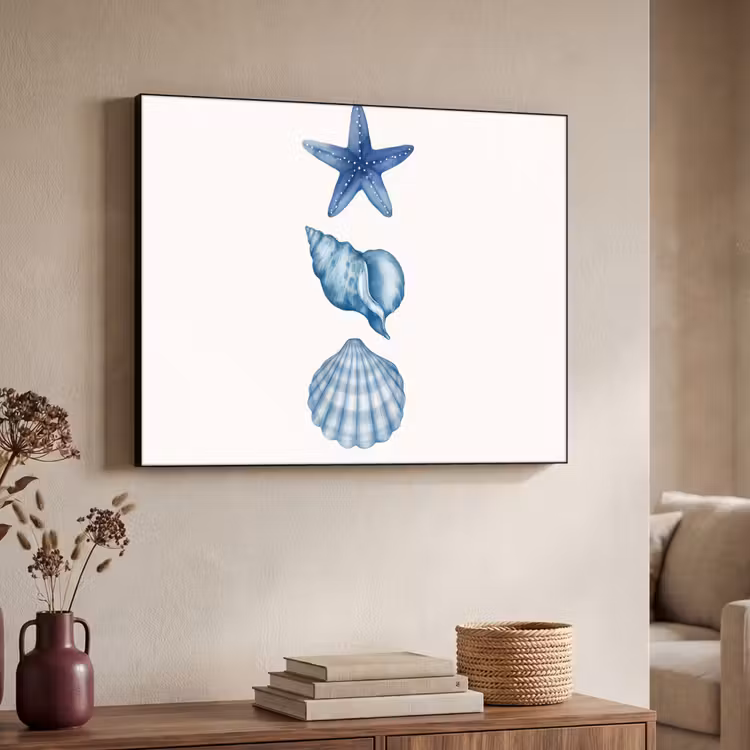 Art Frame - Zeester - Schelpen - Blauw — 4
