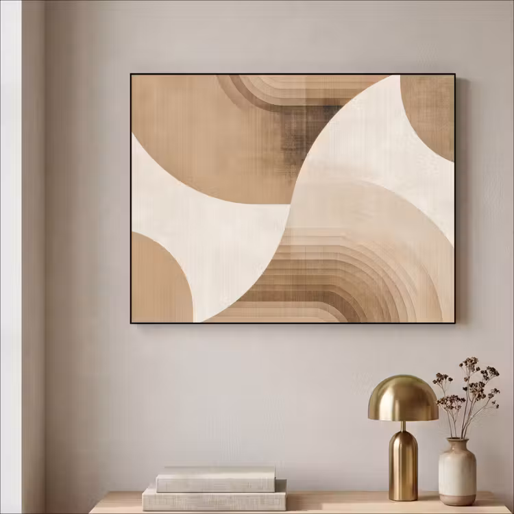 Art Frame - Retro - Geometrische lagen - Aardetinten — 3