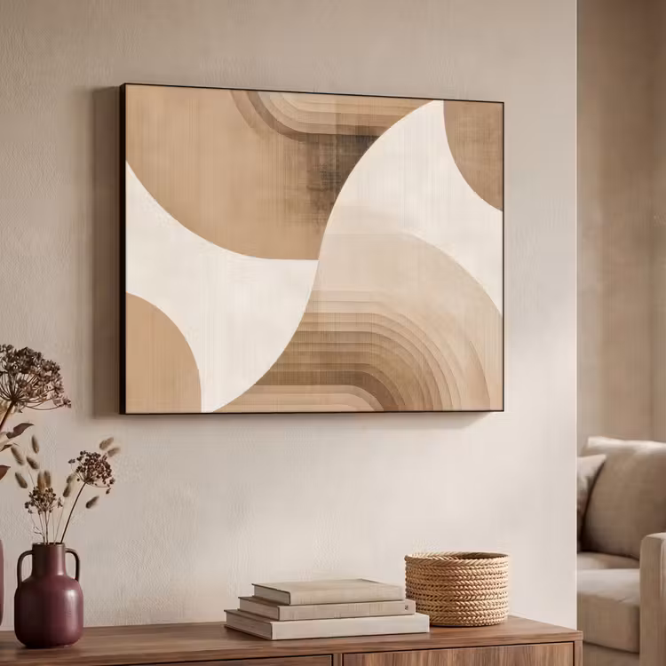 Art Frame - Retro - Geometrische lagen - Aardetinten — 4
