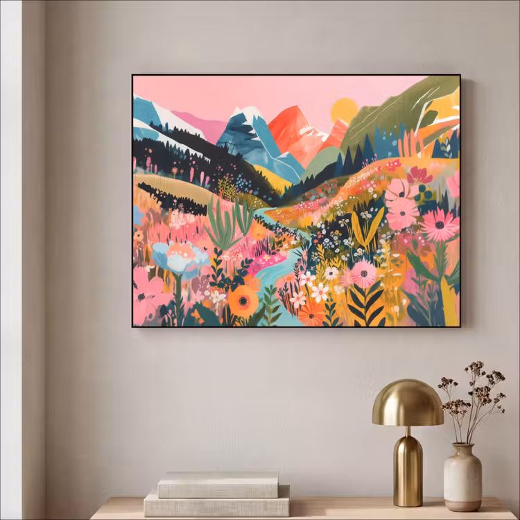 Art Frame - Rivier - Diepte - Bloemen — 3
